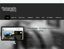 Tablet Screenshot of photographicwholesalers.com.au